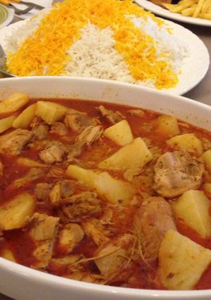 عکسی از دستور مرغ و كاري سريع