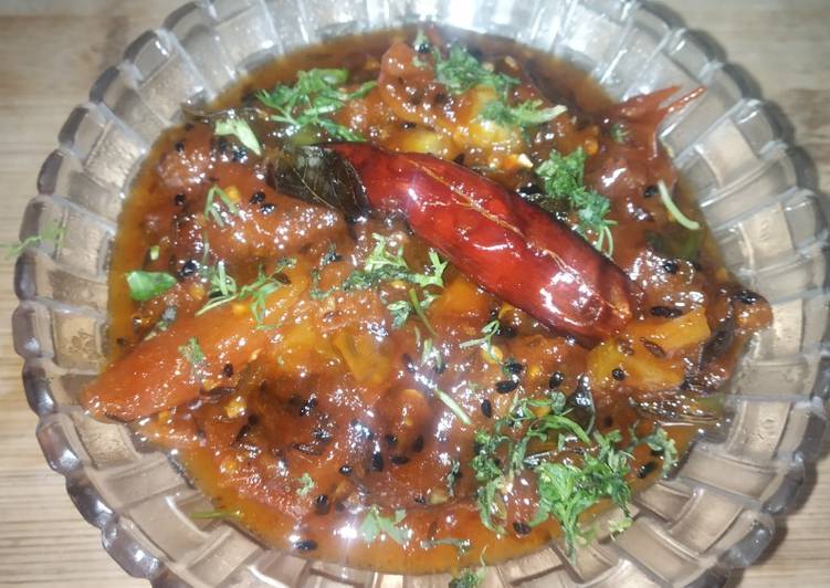 Recipe of Sweet &amp; sour tomato chutney in 29 Minutes at Home