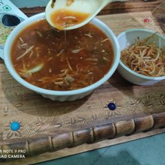 Manchow soup(Indo-chinese) A picture of Manchow soup(Indo-chinese).