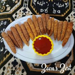 A picture of Baby Corn Crisp Fritters.