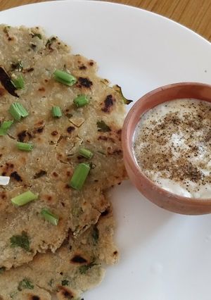A picture of Jowari flour Masala Doda.