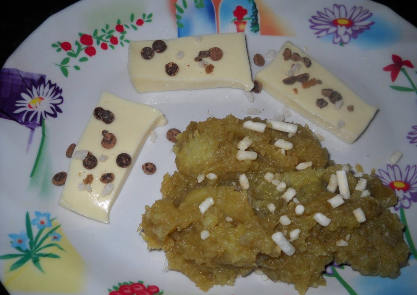 Crema de batata con queso