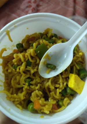 A picture of Veggie maggi.