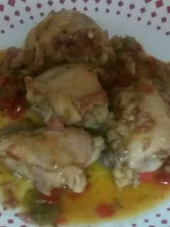 Una foto de 🐣 Pollo al chilindrón