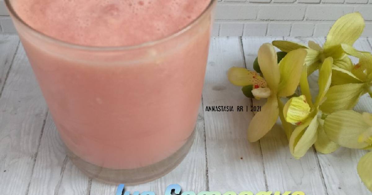 60 resep juice semangka susu enak dan sederhana ala rumahan Cookpad