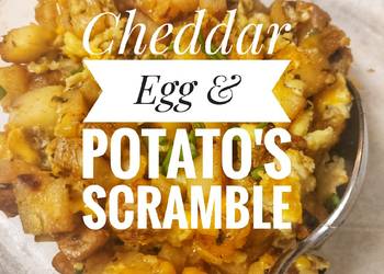 Unique Recipe Cheddar Egg  Potato Scramble  Delicious Steady