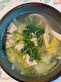 Napa Cabbage and Chicken Soup