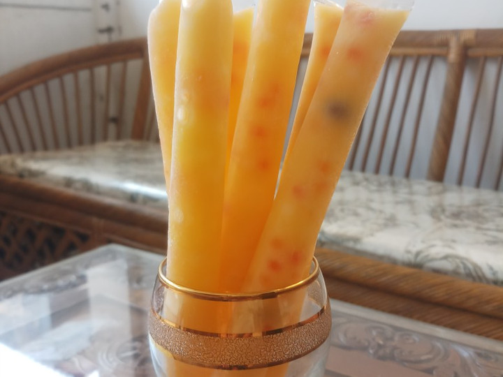 Langkah Mudah untuk Membuat Es lilin mangga manis Anti Gagal