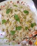 Cauliflower Green Peas White Pulao