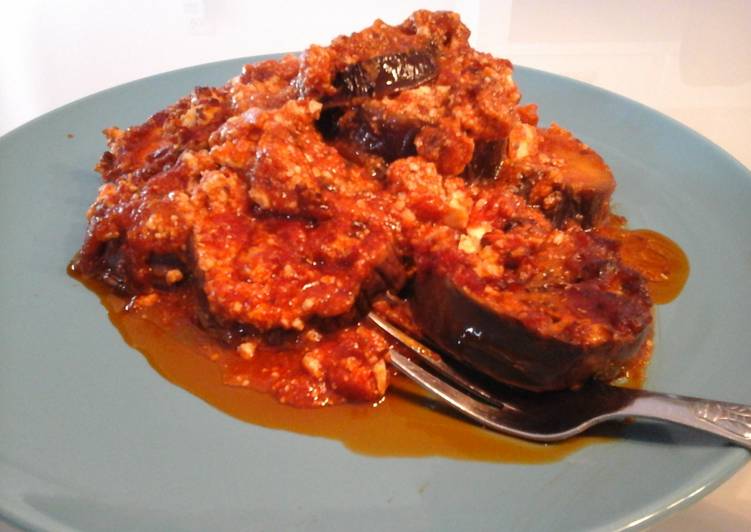 Recipe of Favorite Oven Baked Eggplants with Feta Cheese