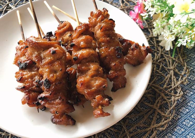 Simple Way to Make Super Quick Homemade 🧑🏽‍🍳🧑🏼‍🍳 Pork BBQ • Thai Style Pork Skewer Recipe • Moo Ping |ThaiChef Food