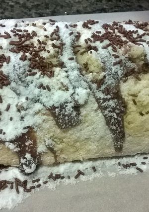 Una foto de Rocambole de chocolate