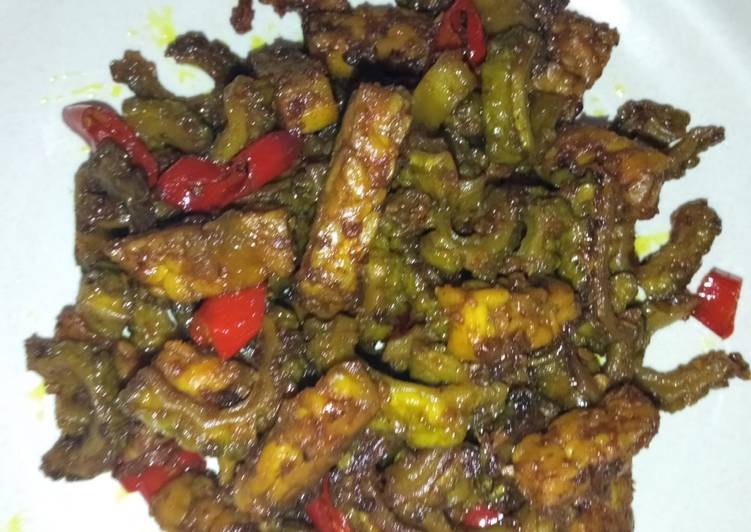 Tumis pare dan tempe
