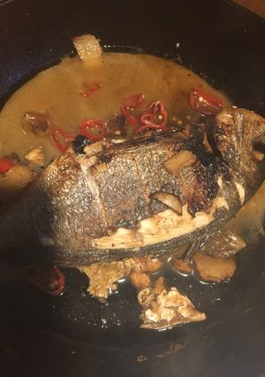 A picture of Braised sea bass - (P8min, C12min).