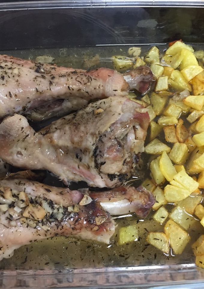 Una foto de Muslos de pavo en crockpot