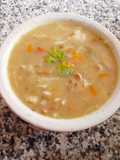 Sopa de frijol chino con cochino y vegetales