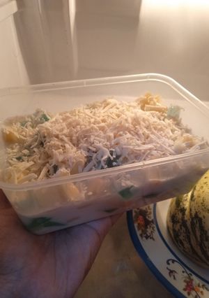 Foto resep Salad blenas (blewah nanas)