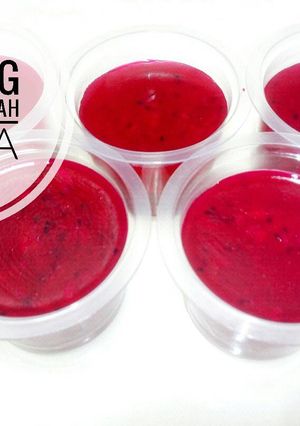 Foto resep Puding hunkwe buah naga