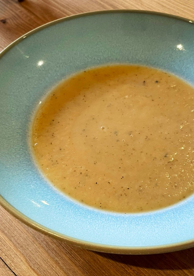 A picture of Use It Up Parsnip Soup.