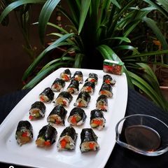 A picture of Vegetable Sushi.