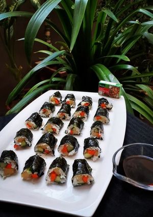 A picture of Vegetable Sushi.