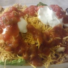 Turkey taco salad A picture of Turkey taco salad.