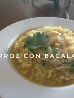 Una foto de Arroz con Bacalao