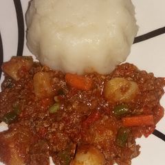 A picture of Mashed potatoes.