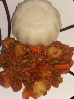 A picture of Mashed potatoes.