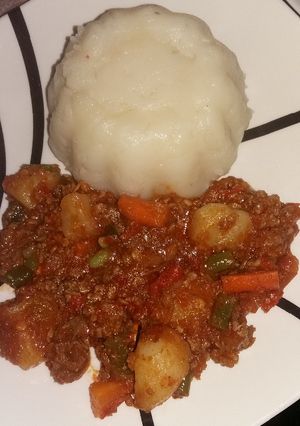 A picture of Mashed potatoes.