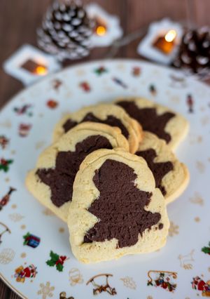 Foto di Biscotti bicolore natalizi