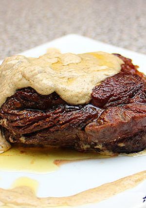 Una foto de Lomo con Salsa Roquefort