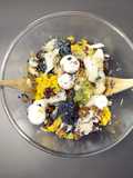 Insalata di sgombro e rosette di cavoli