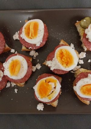 A picture of Mini Sandwiches, night party snack.