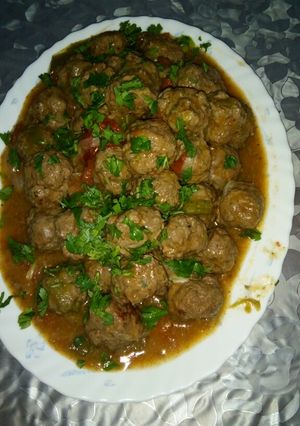 صورة لوصفة كفتة بقرى
