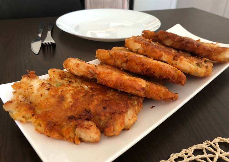 Recipe of Ultimate Chicken-cheese pancakes