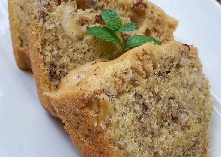 Resep Banana cake pisang kepok No mixer No panggang  