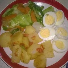 A picture of My heavy breakfast.