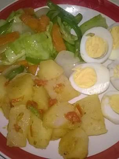 A picture of My heavy breakfast.