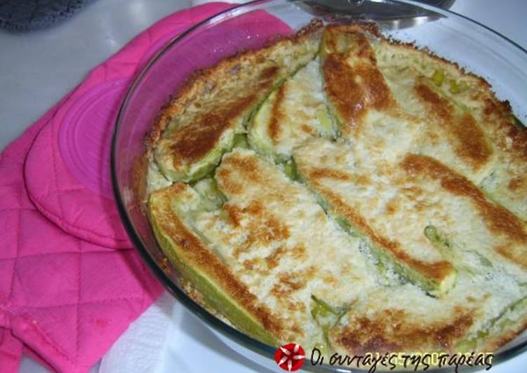 The Secret of Successful Baked zucchinis with feta cheese