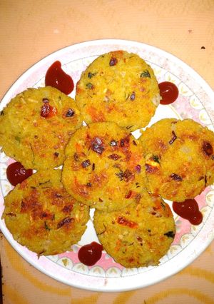 A picture of Poha Cutlet.