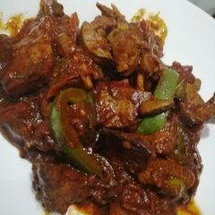 A picture of Wet fry liver.