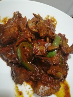 A picture of Wet fry liver.