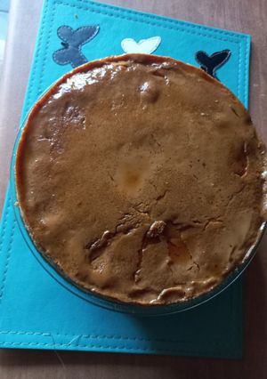 Una foto de Flan de café