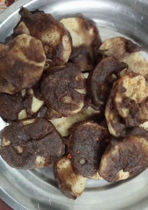 A picture of Kuttu ke pakore.