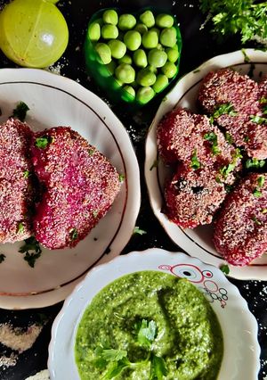 A picture of Beetroot Cutlet.