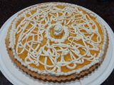 Tarta frutal de duraznos