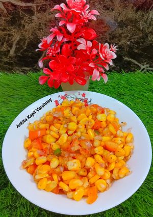 A picture of Corn Chaat.