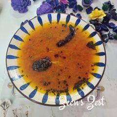 A picture of Cherry Tomato Chaar - Hyderabadi Style Rasam.