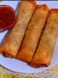 Crispy vegetables springs rolls